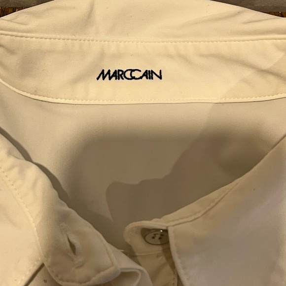 🤍MARCCAIN - White Stretch Shirt - Estimated Size M - Picture 2 of 12